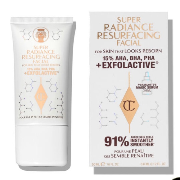 Charlotte Tilbury SUPER RADIANCE RESURFACING FA 91% 99%